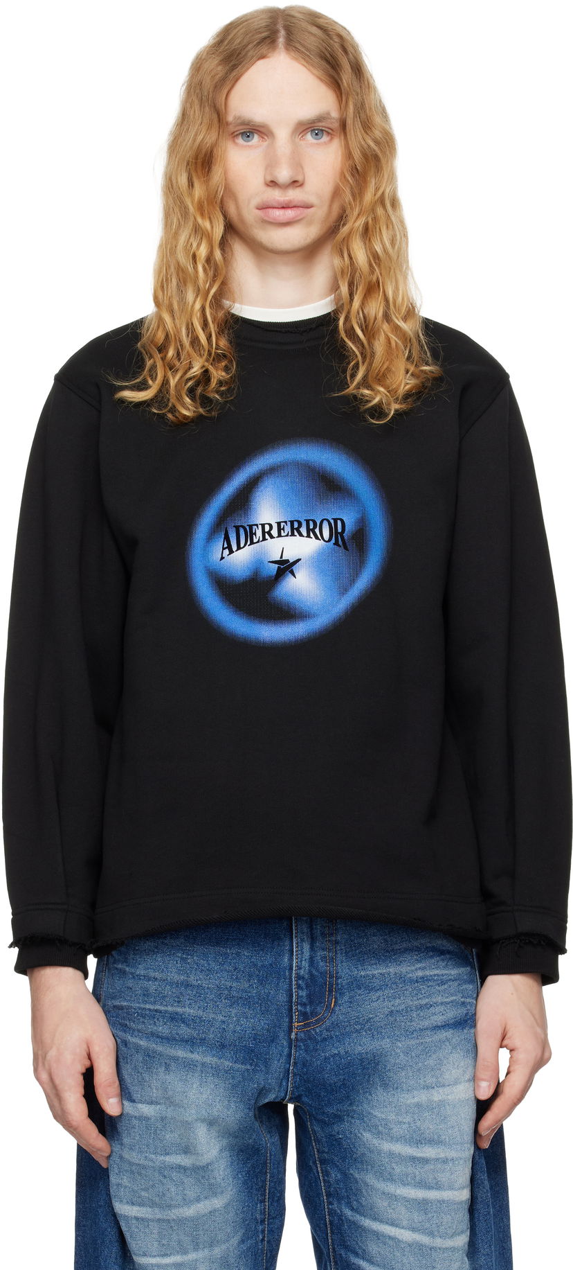 Світшоти ADER ERROR Black Graphic Sweatshirt чорний | BN01FWSW0102BK