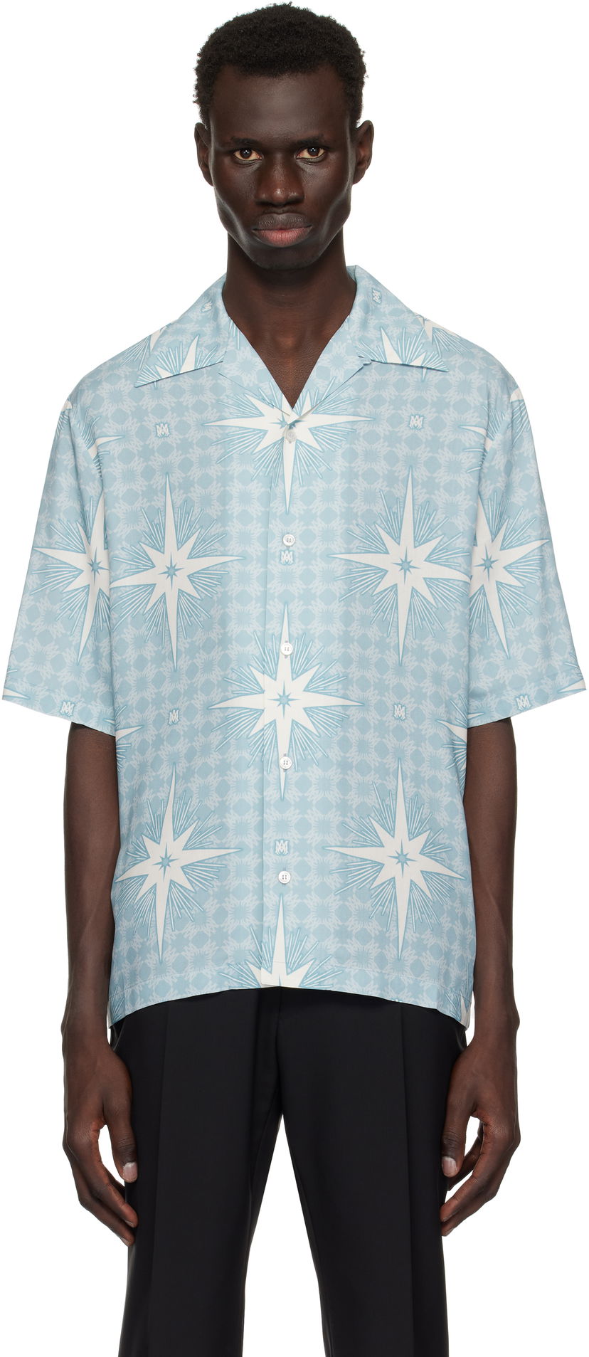 Сорочка AMIRI AMIRI Starburst Camp Shirt Синій | AMSTCA1101