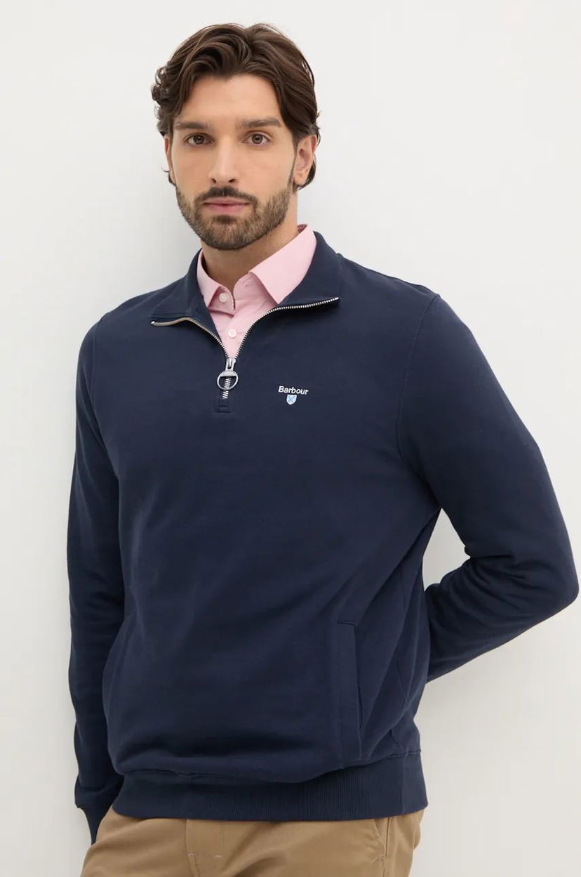 Світшоти Barbour Half Zip Sweatshirt темно-синій | MOL0642