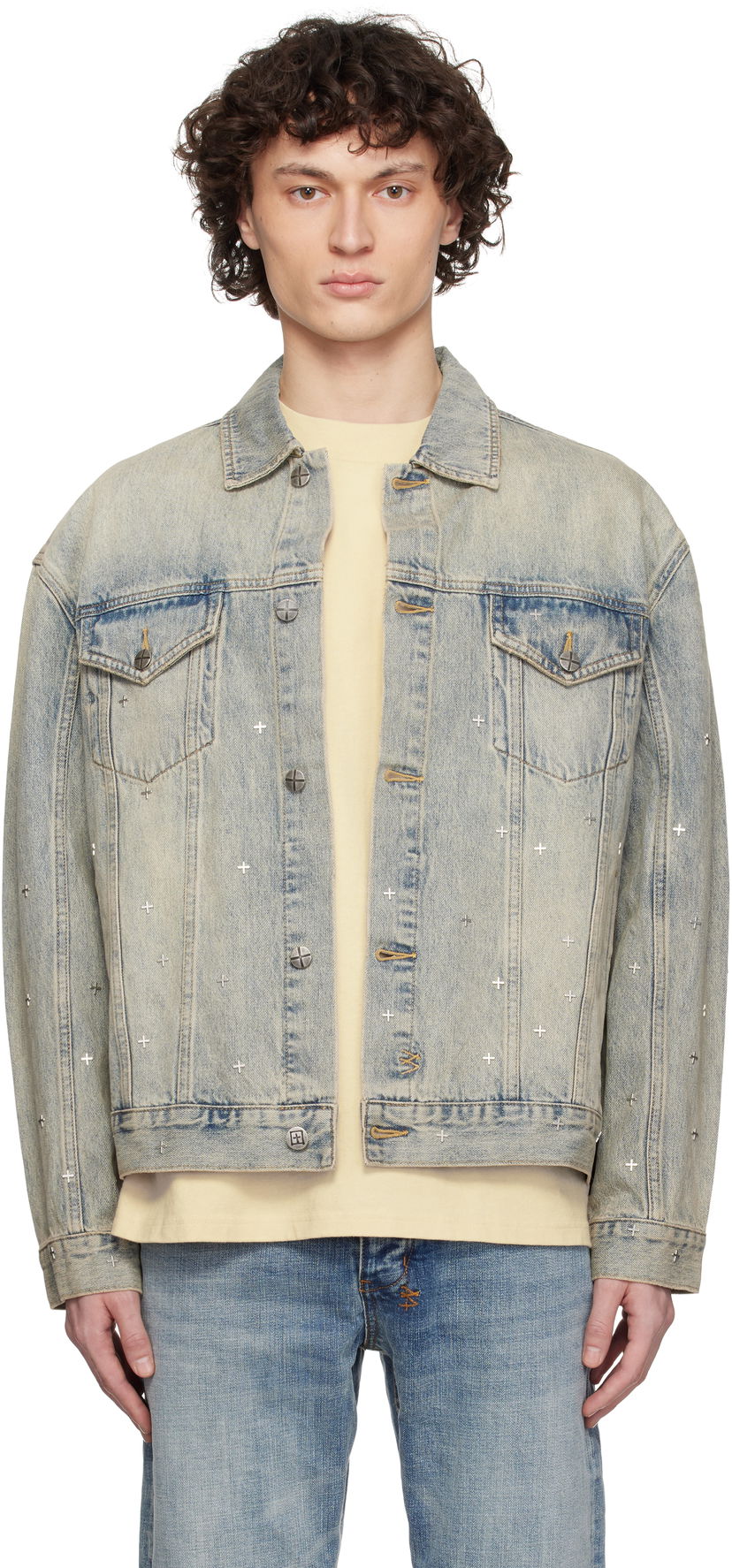 Куртка Ksubi Ksubi Oh G Stagelight Metalik Denim Jacket Синій | MSP25JK010