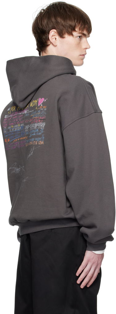 Світшоти We11done We11done Cassette Tape Print Hoodie Сірий | WD-TH2-25-834-U-CH, 2