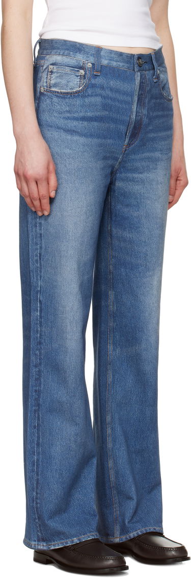 Джинси rag & bone rag & bone Miramar Terry Shea Ankle-Length Jeans Синій | WCW25S70008200, 1