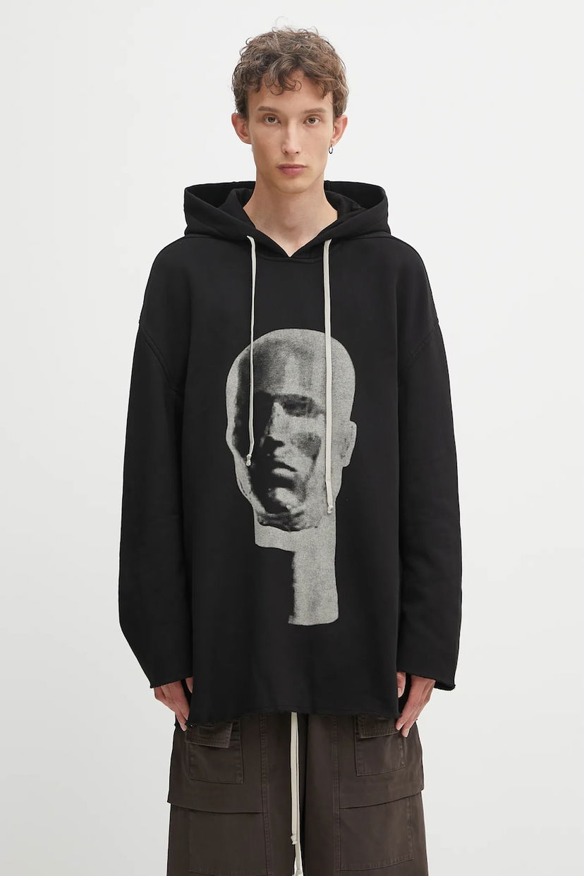 Світшоти Rick Owens Rick Owens DRKSHDW Peter Printed Hoodie чорний | DU02E7280.FEP1P