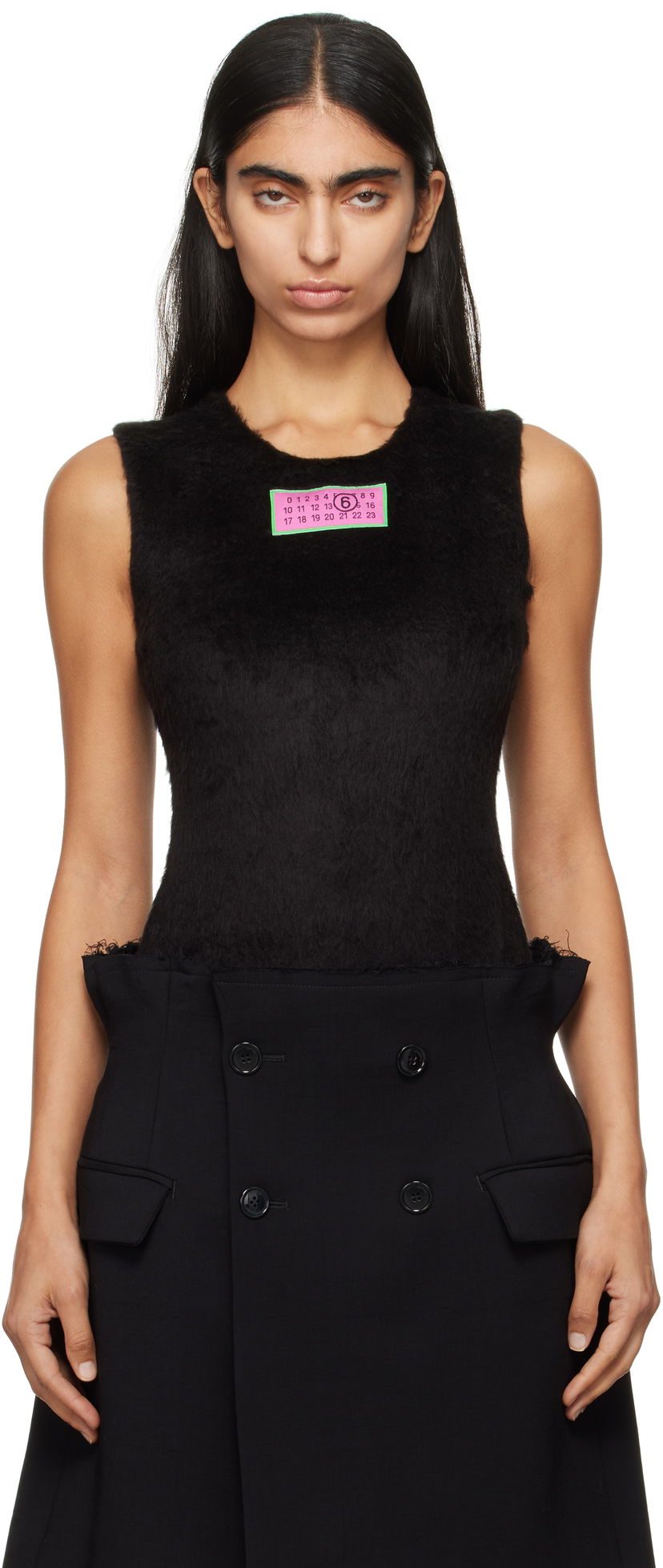 Боді Maison Margiela Lycra Jersey Bodysuit чорний | S62NA0073 MTJ012