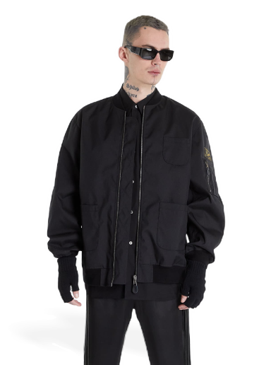 Куртка бомбер RAF SIMONS School Uniform Bomber Echodomer чорний | 221-623B-30000-0099