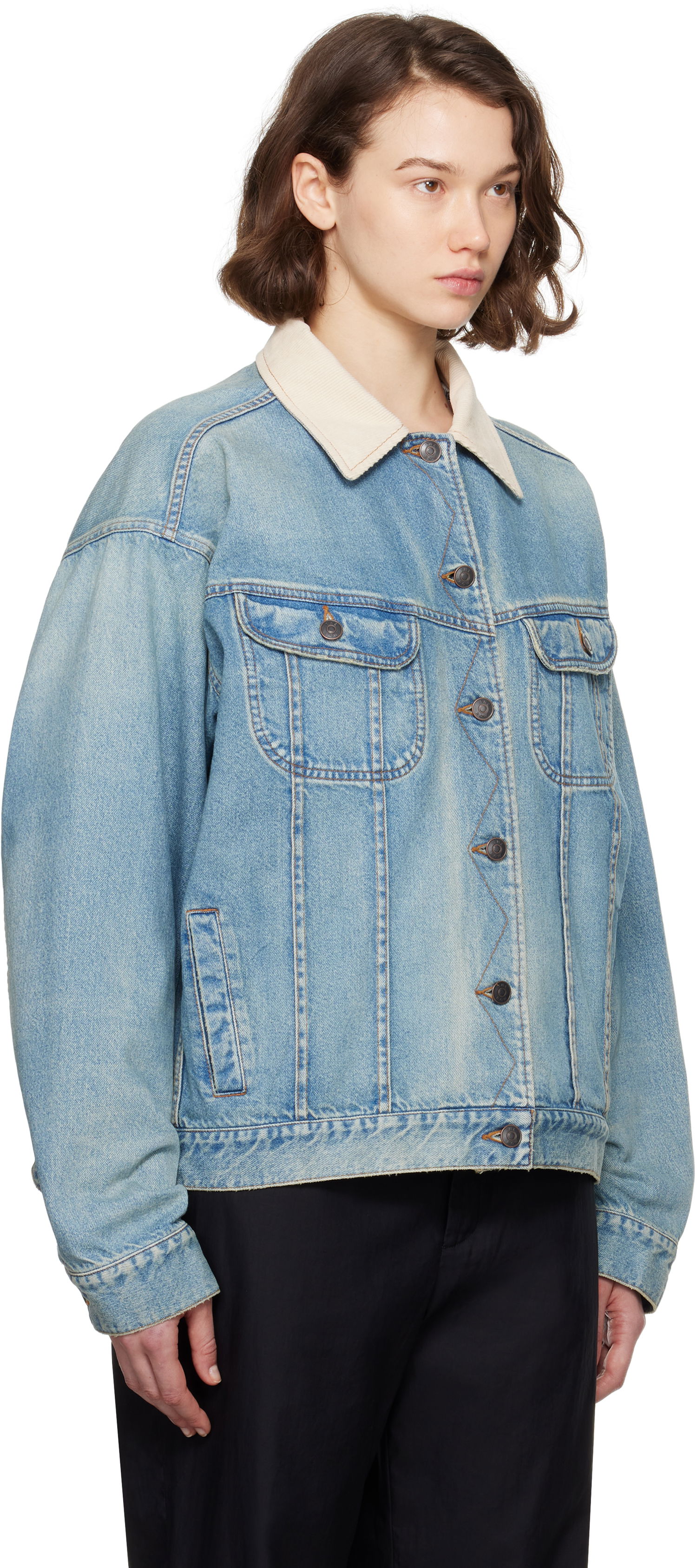Куртка The Row The Row Jorelle Denim Jacket Синій | 8938-W3932, 1