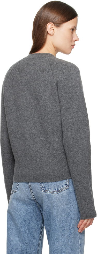 Cветр TOTEME TOTEME Hammered Button Cardigan Сірий | 251-WRT4357-YA0132, 2