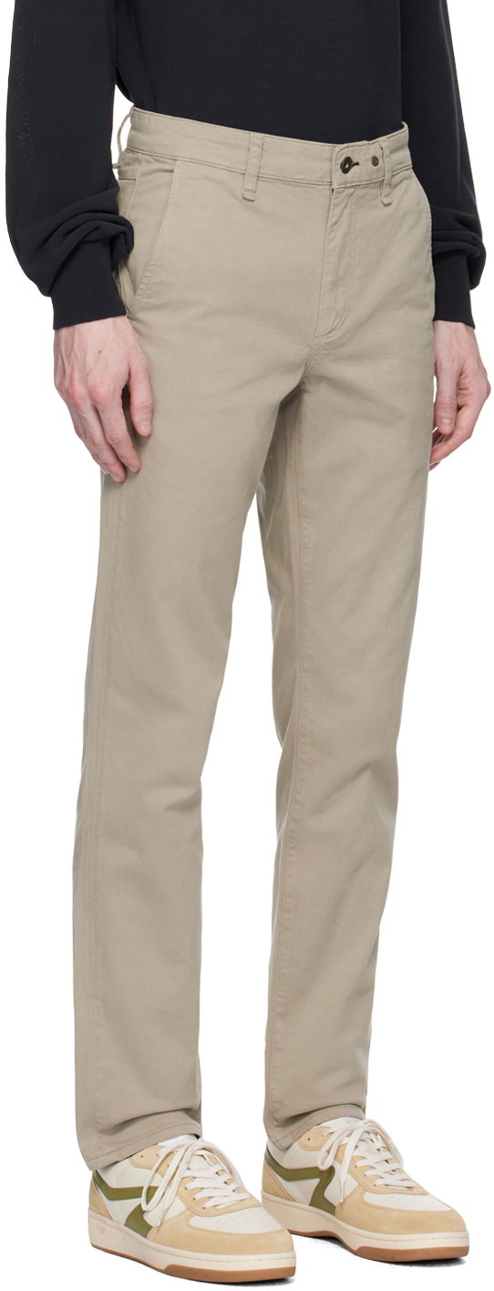 Штани rag & bone Rag & Bone Slim-Fit Trousers бежевий | MBW22S712336ML, 1