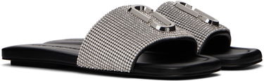 Аксесуари Marc Jacobs Marc Jacobs 'The Rhinestone J Marc' Slides чорний | 2R3FFS006F05, 3