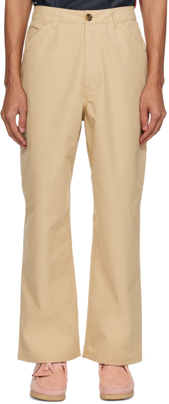 Штани карго Pop Trading Company Worker Straight Fit Cotton Twill Trousers бежевий | POPSS24_04-009