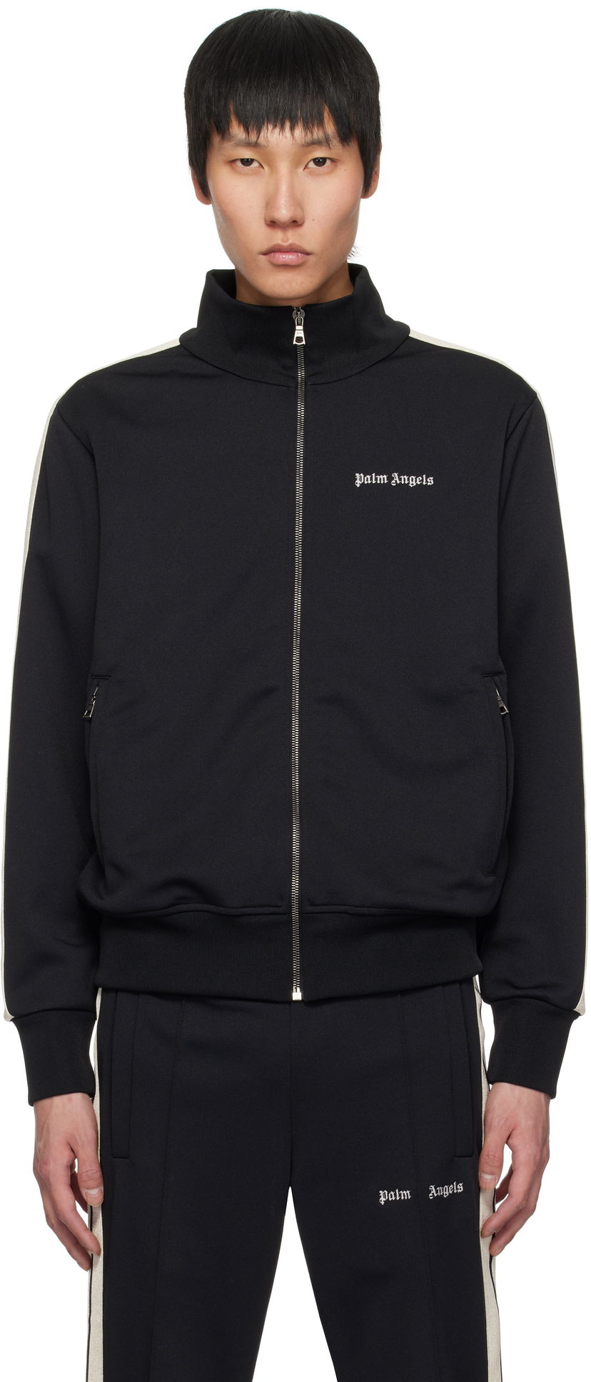 Спортивний костюм Palm Angels Palm Angels Classic Logo Track Jacket чорний | PMBD058C99FAB0021003
