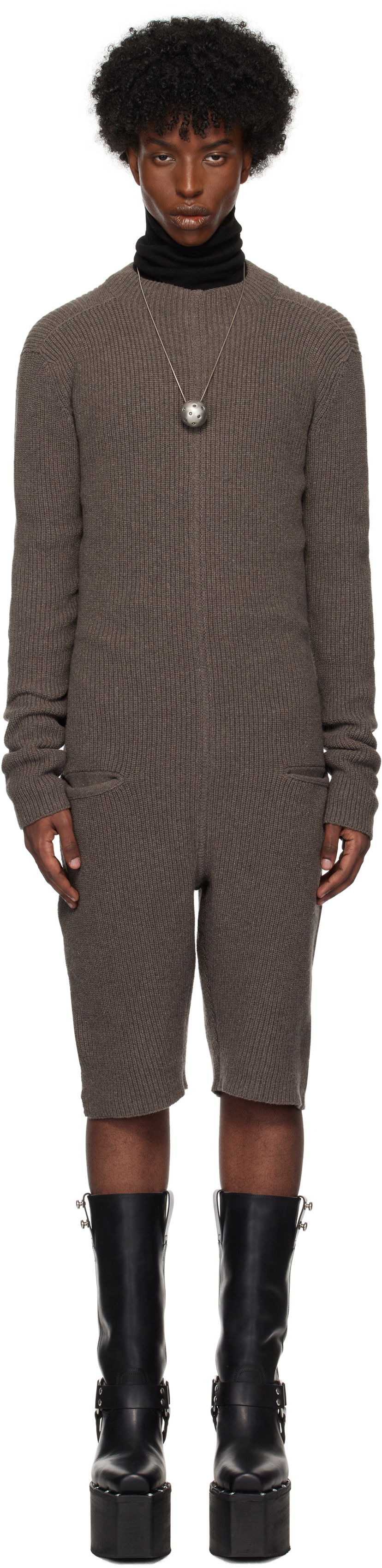 Комбінезон Rick Owens Jumpsuit Сірий | RR02D6697 WSBR