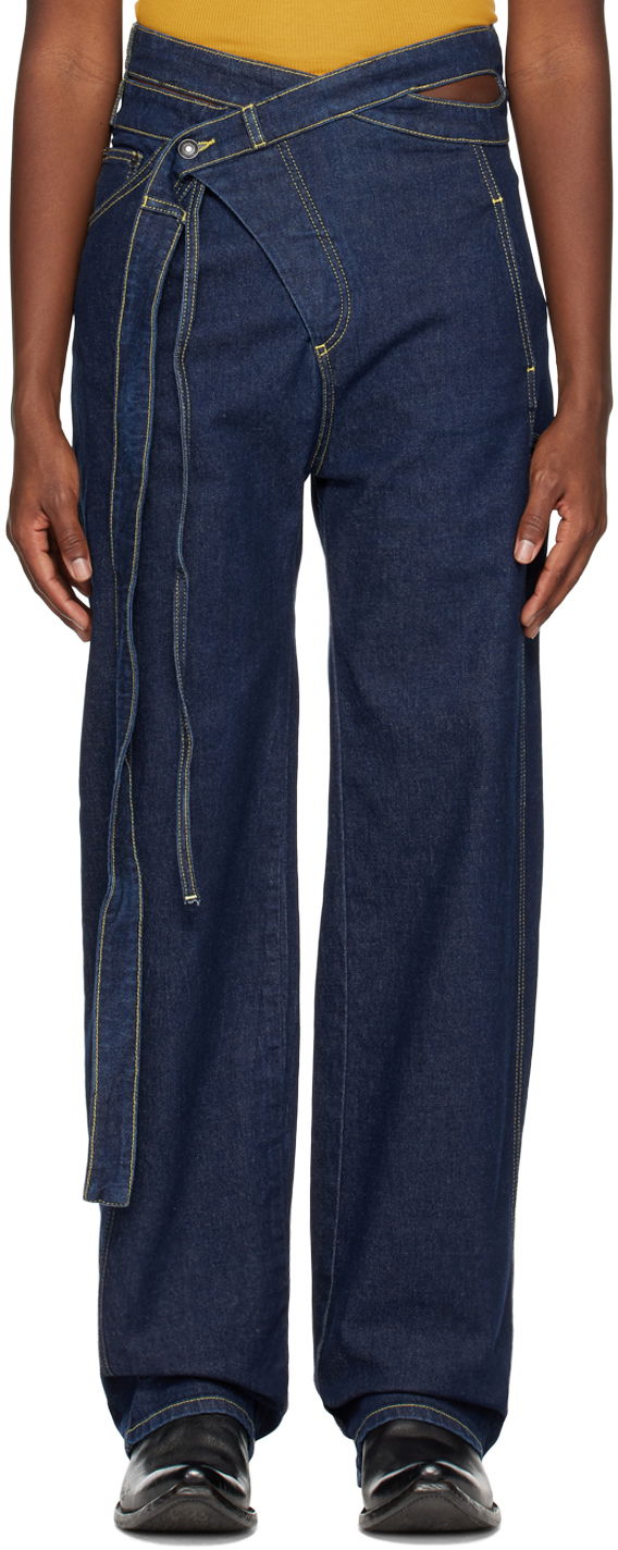Джинси Ottolinger Ottolinger Signature Wrap Jeans Синій | 1700201E