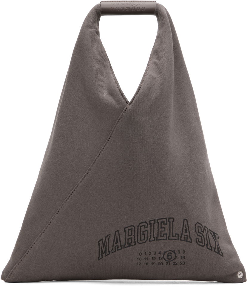 сумка-тоут Maison Margiela MM6 Maison Margiela Sweat Varsity Print Small Tote Сірий | S54WD0043 P7261