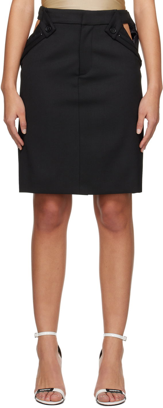 Спідниця Coperni Coperni Open Hip Miniskirt чорний | COPJ48BIS111