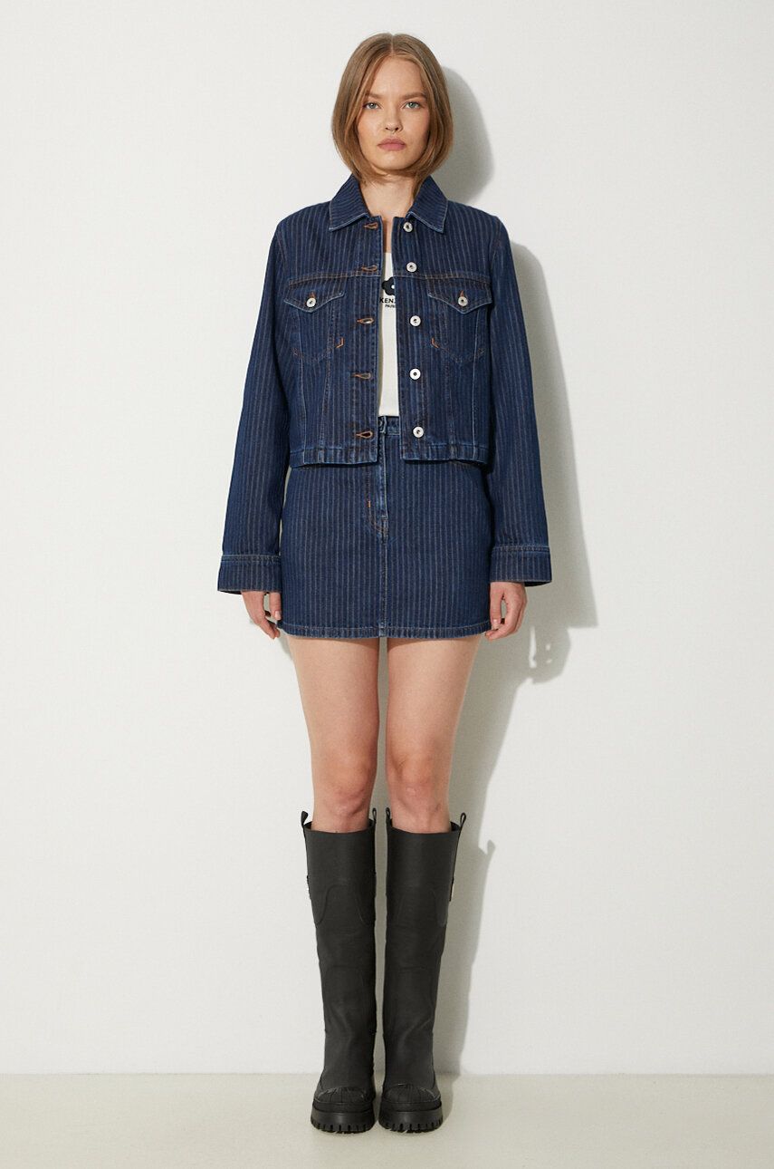 Куртка KENZO Striped Denim Jacket Синій | FE62DV2456F2.DD, 1