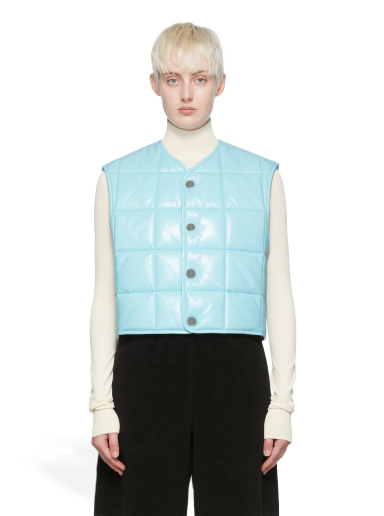 Cветр Bottega Veneta Leather Vest Синій | 686421 VKLC0