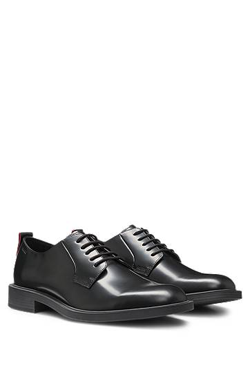 Аксесуари BOSS Derby Leather Shoes with Logo Detail чорний | 50548654