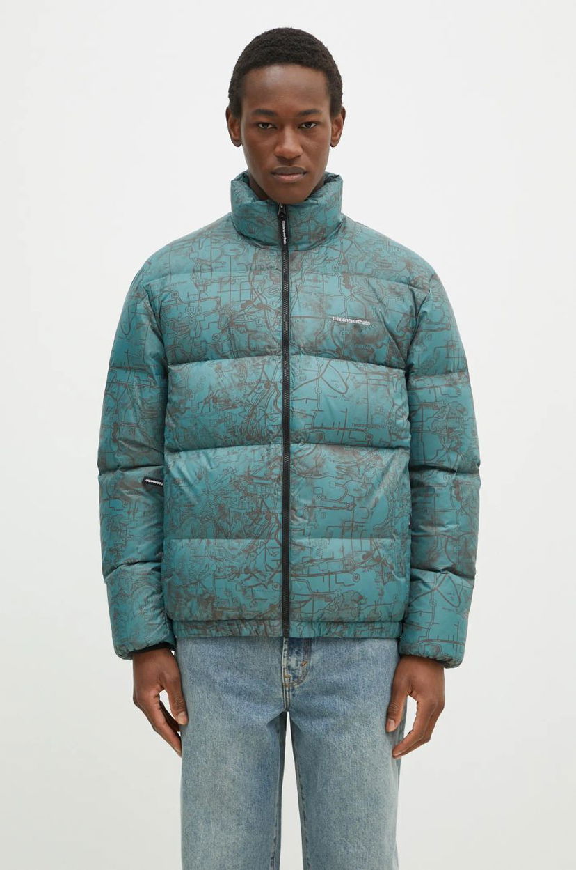 Пуховик thisisneverthat thisisneverthat PERTEX T Oversized Down Jacket Зелений | TN243OOWHS02