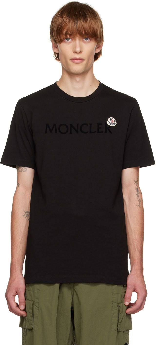 Футболка Moncler Cotton T-Shirt чорний | H20918C000258390T