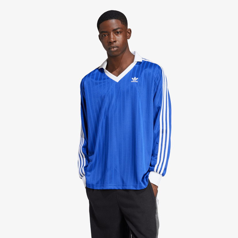 Джерсі adidas Originals pique LS темно-синій | IX5227