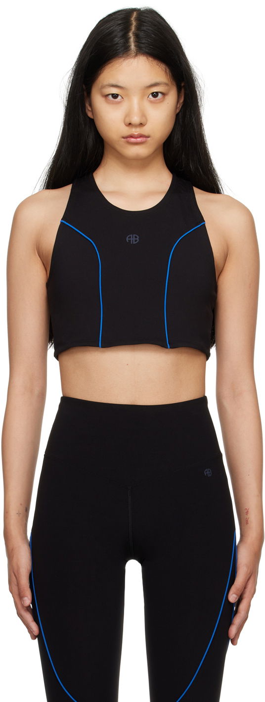 Бюстгальтер Anine Bing Racerback Top чорний | S-08-0264-000