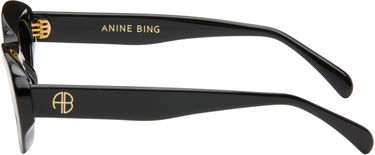 Сонцезахисні окуляри Anine Bing Roma Black Oversized Sunglasses чорний | A-12-10090-BLK1, 2