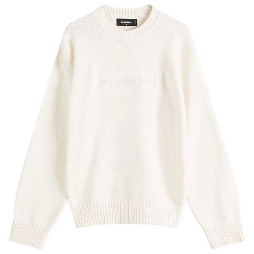 Cветр DSQUARED2 Dsquared2 Crewneck Pullover, Size Large білий | S74HA1475-D13029-103