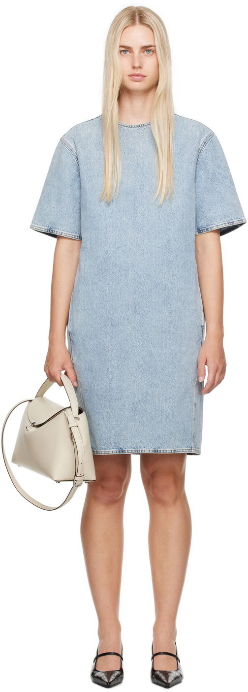 плаття TOTEME TOTEME Trapeze Denim Midi Dress Синій | 243-WRD0123-FB0045