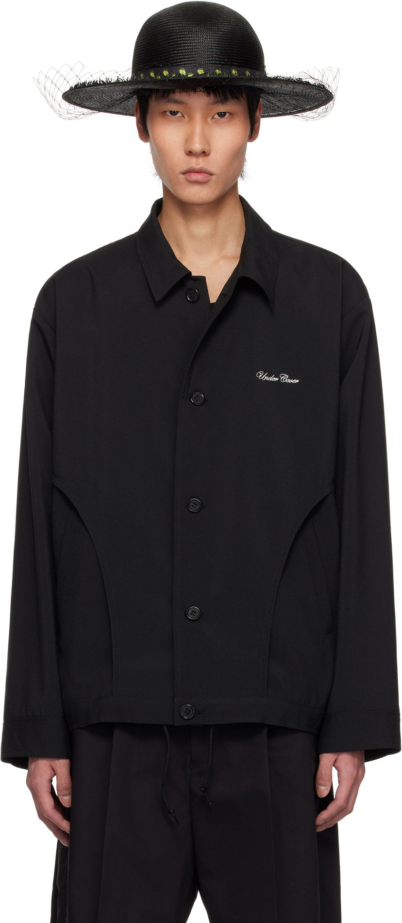 Капелюх UNDERCOVER Undercover Nylon Coach Jacket чорний | UP1E4204-2