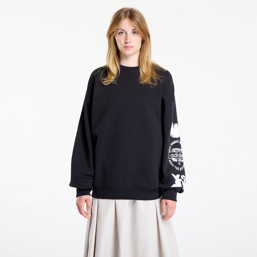 Світшоти Y-3 Y-3 Graphic Crew Sweatshirt чорний | JX4749