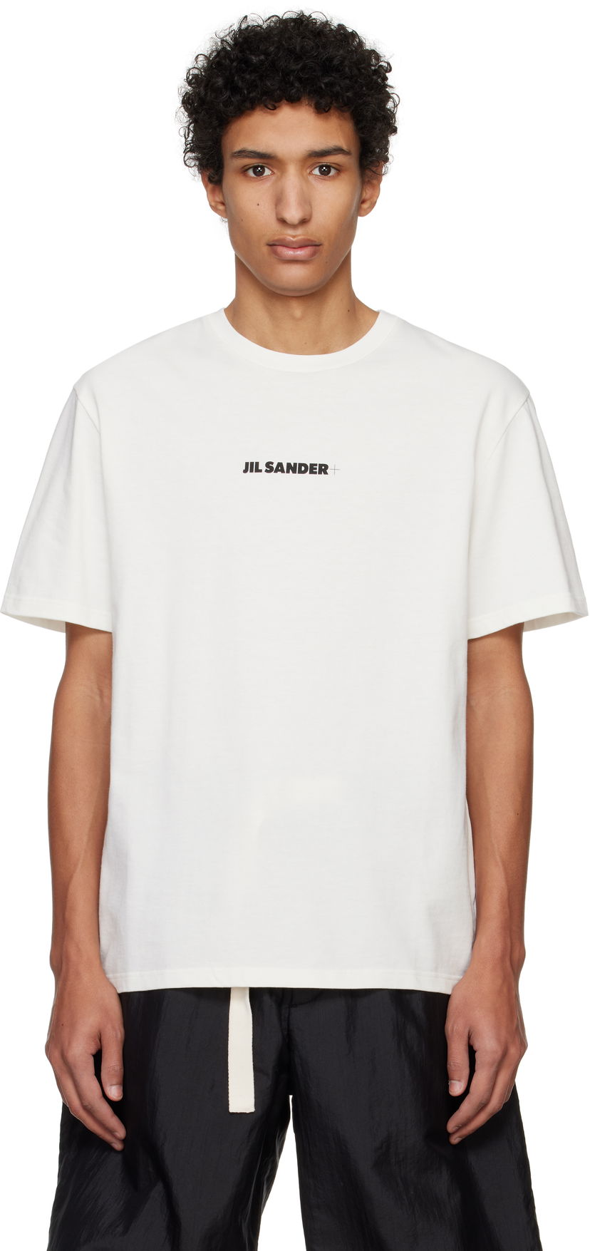 Футболка Jil Sander Jil Sander + Logo Print T-Shirt білий | J47GC0156_J20103