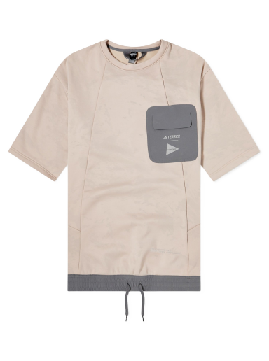 Футболка adidas Performance Terrex x and wander W Tunic Fleece Wonder Taupe Рожевий | HR7137