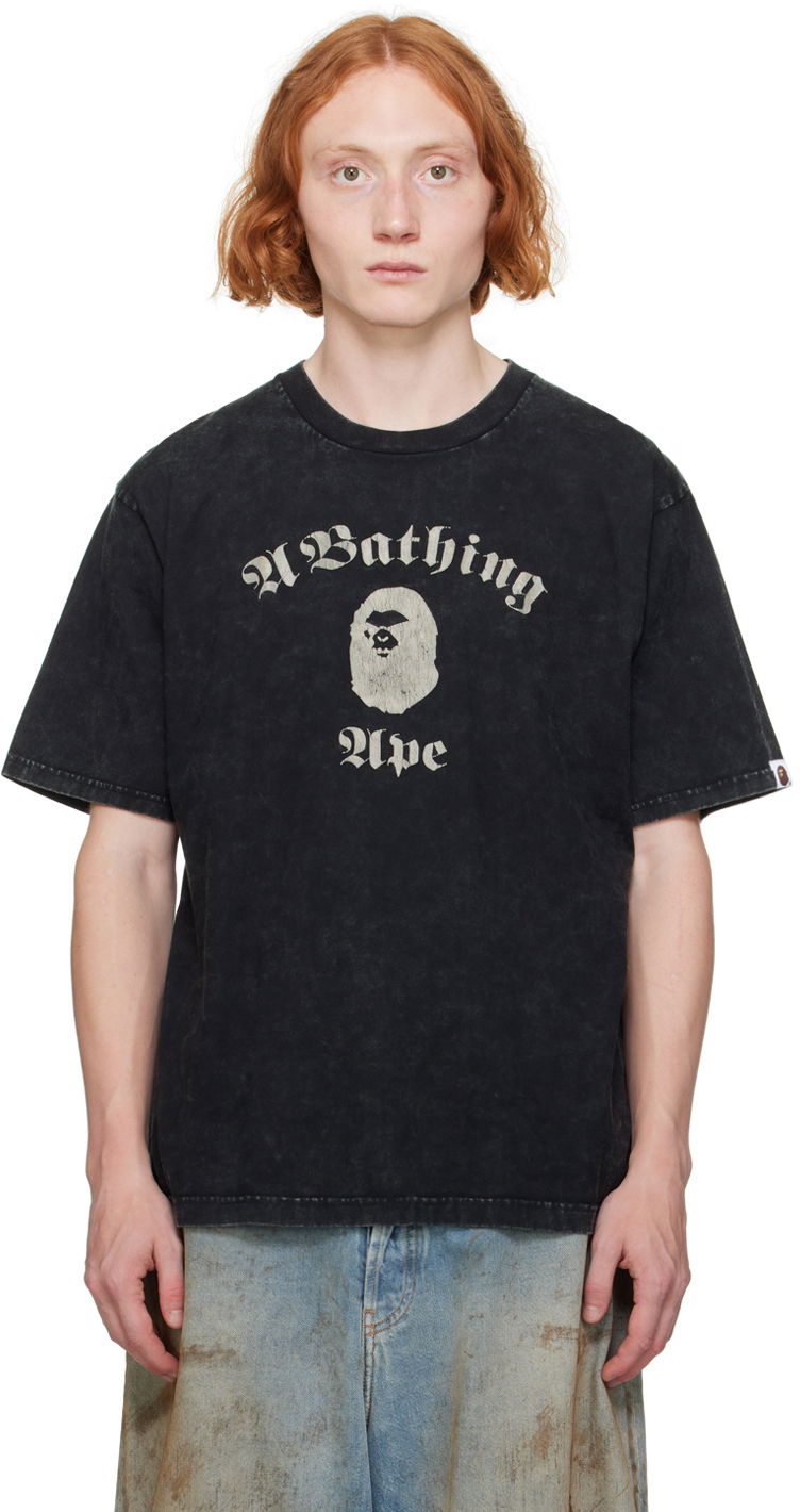 Футболка BAPE Overdye T-Shirt чорний | 001CSK301009M