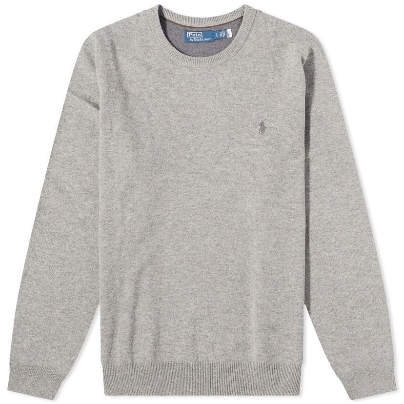 Світшоти Polo by Ralph Lauren Polo Ralph Lauren Men's Lambswool Crew Knit Fawn Grey Heather Сірий | 710876714007