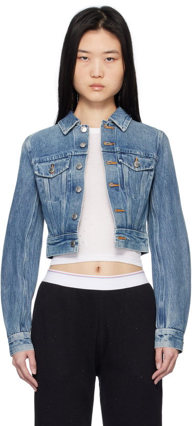 Куртка Alexander Wang Alexander Wang Trucker Denim Jacket Синій | 1WC1252598, 0
