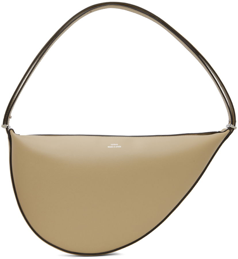 Сумка TOTEME Scooped Sling Leather Shoulder Bag бежевий | 242-WAL2276-LE0025