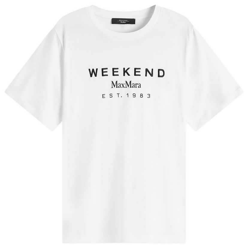 Футболка Max Mara Max Mara Logo T-Shirt, Size Large білий | 2515971041600