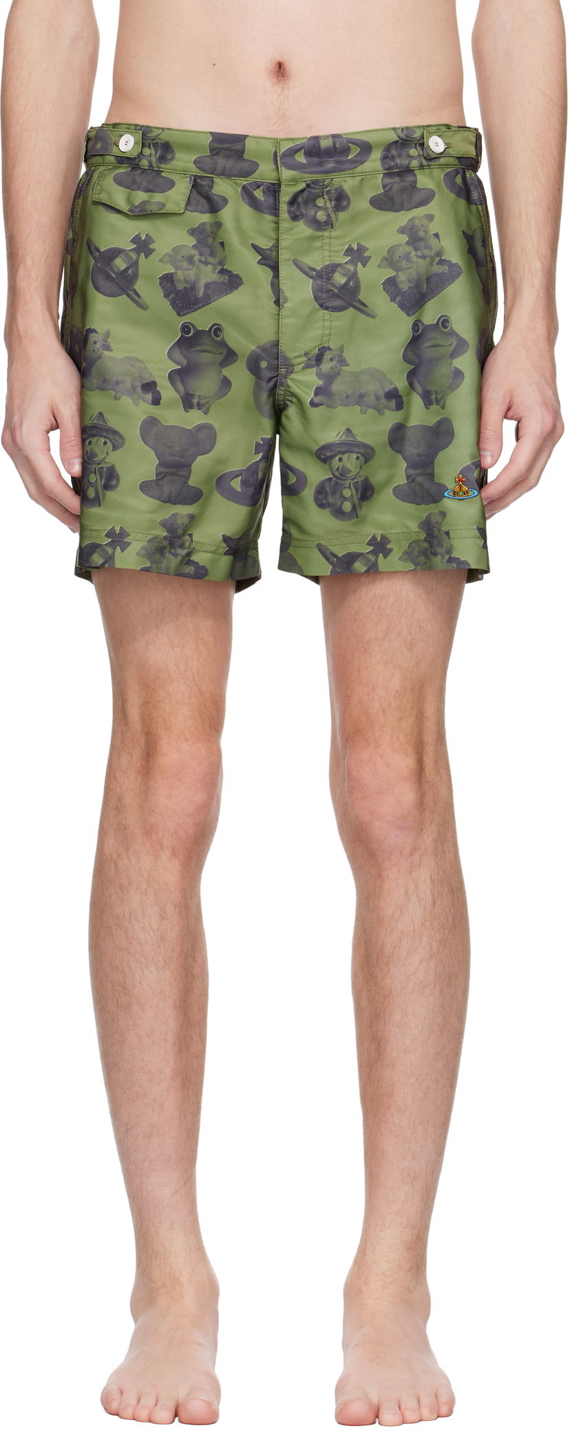 Купальники Vivienne Westwood Vivienne Westwood Figurines Swim Shorts Зелений | 81010004-W015O-