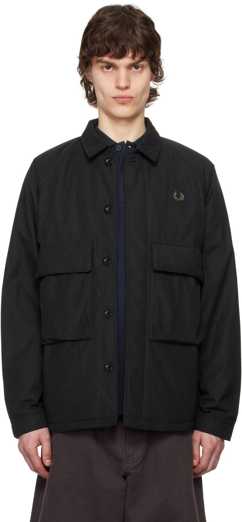Куртка Fred Perry Fred Perry Padded Raglan Jacket чорний | J8577