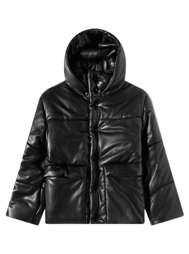 Пуховик Nanushka Hide Vegan Leather Puffer Jacket чорний | NM22CROW00299