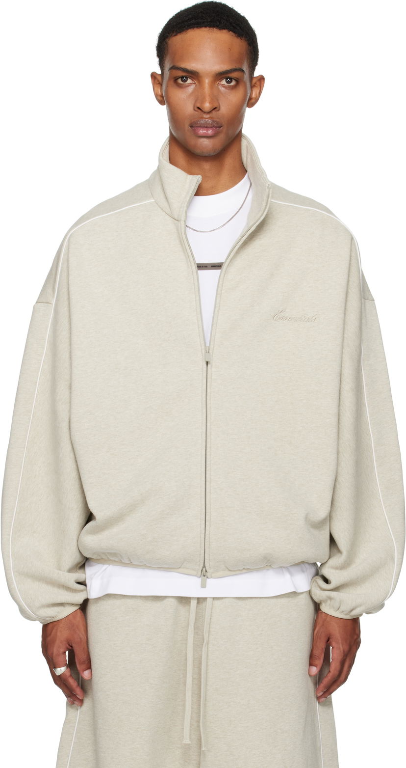 Куртка Fear of God ESSENTIALS Modern Fit Fleece Track Jacket бежевий | 202SP256892F