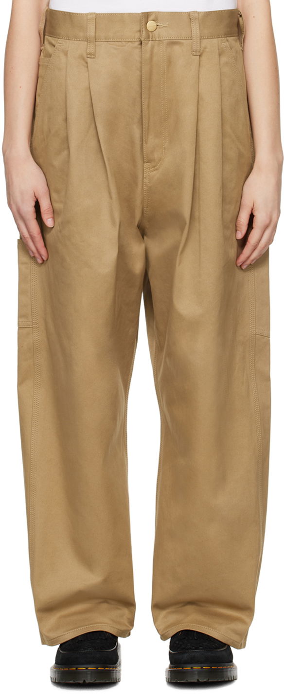 Штани карго Junya Watanabe Workwear Cotton Canvas Utility Pants бежевий | WM-P023-051