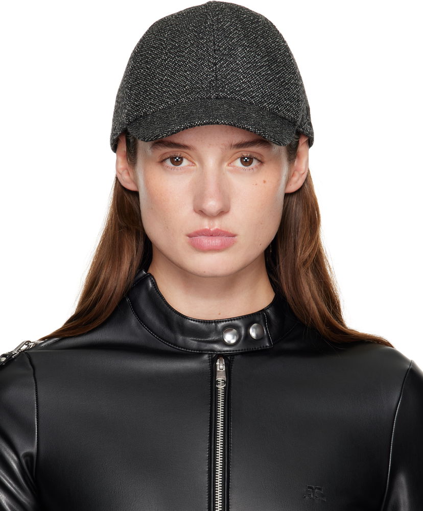 Кепка Courrèges Courrèges Caviar Wool Cap Сірий | 325ACT042WO0144