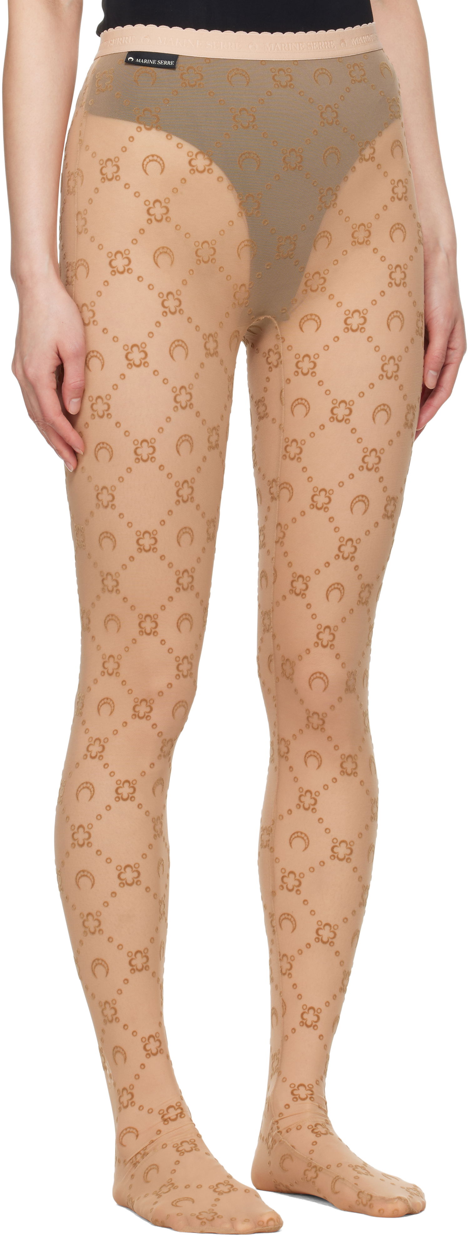 Шкарпетки Marine Serre Recycled Mesh Flock Tights Сірий | WUW034A CJER0005, 1