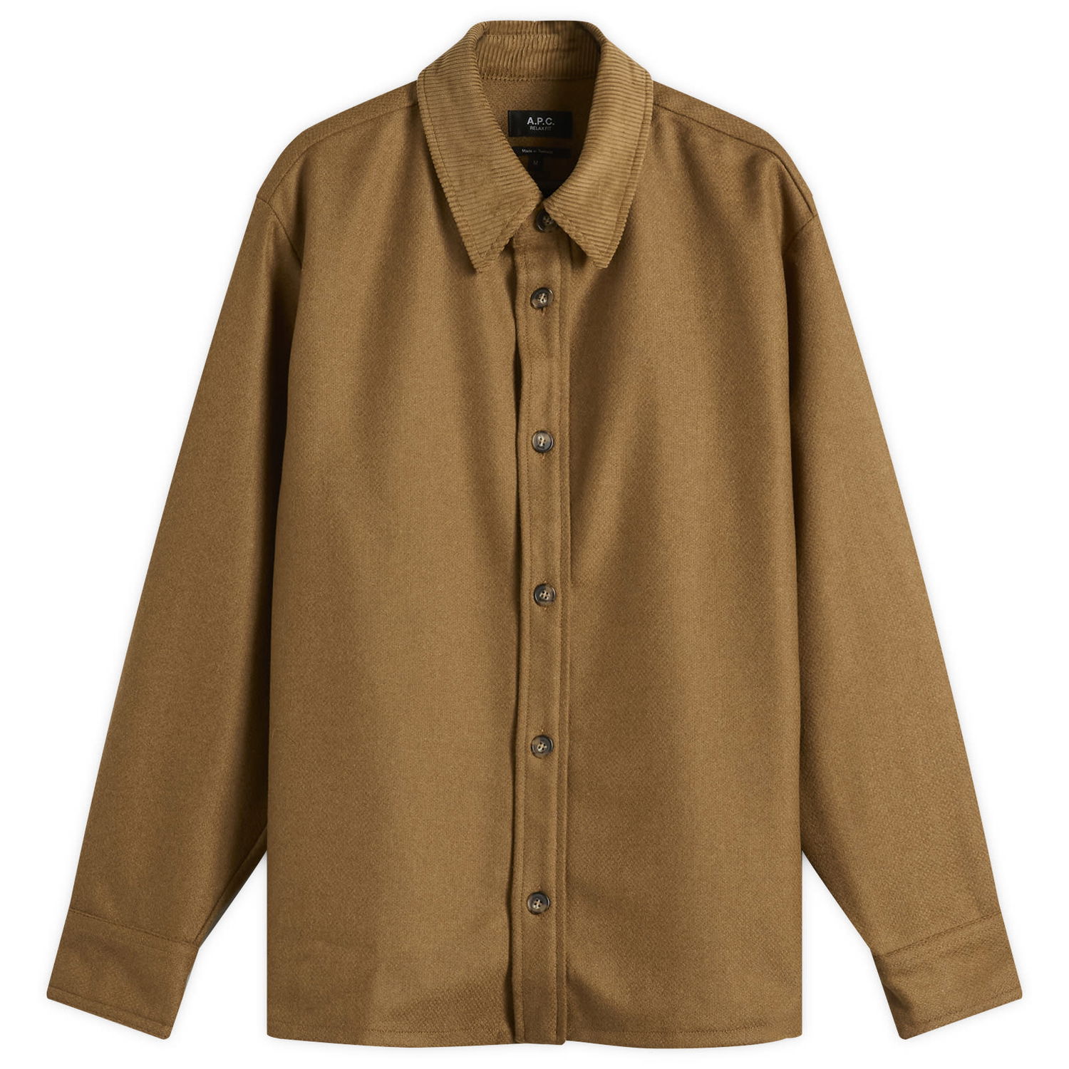 Сорочка A.P.C. Bernado Wool Overshirt, Size Small Коричневий | WVBCV-H32030-PCB, 0