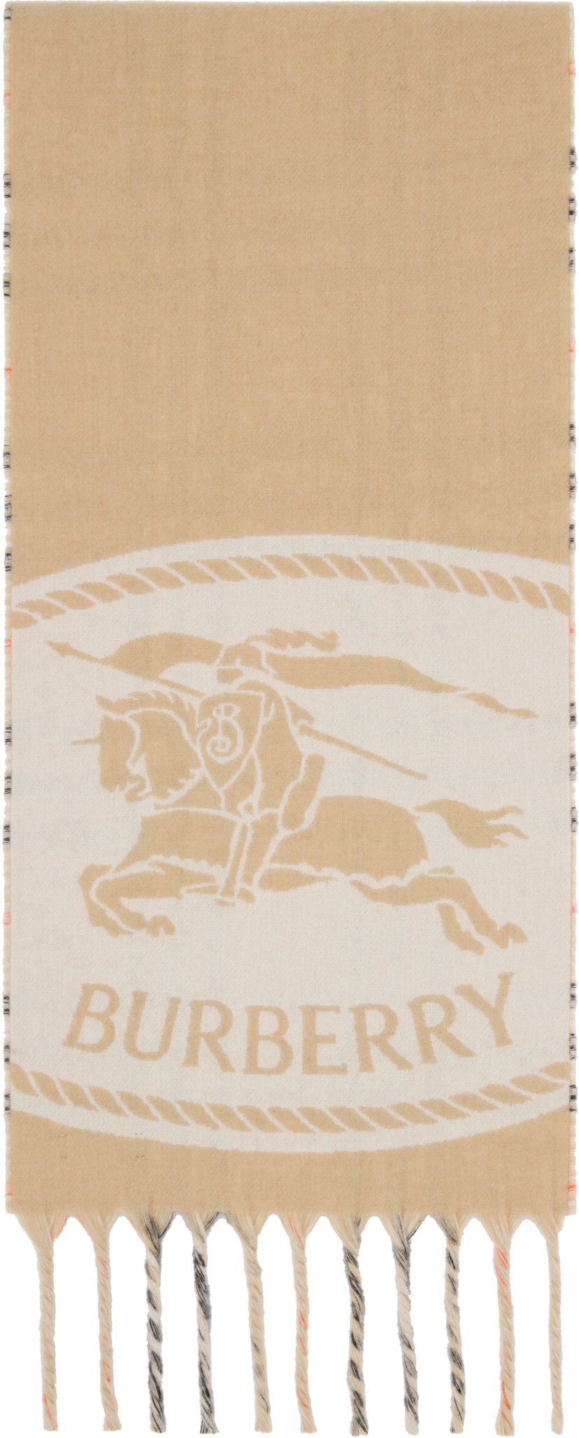 Шарф Burberry Burberry Reversible Knight Stamp Scarf бежевий | 8109751