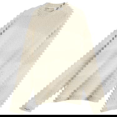 Cветр OUR LEGACY Our Legacy Popover Roundneck Destructive Wave Knit, Size X-Small бежевий | W2253PW, 0