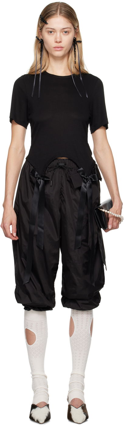 Штани карго Simone Rocha Simone Rocha Bow Tail T-Shirt чорний | 5223 0571