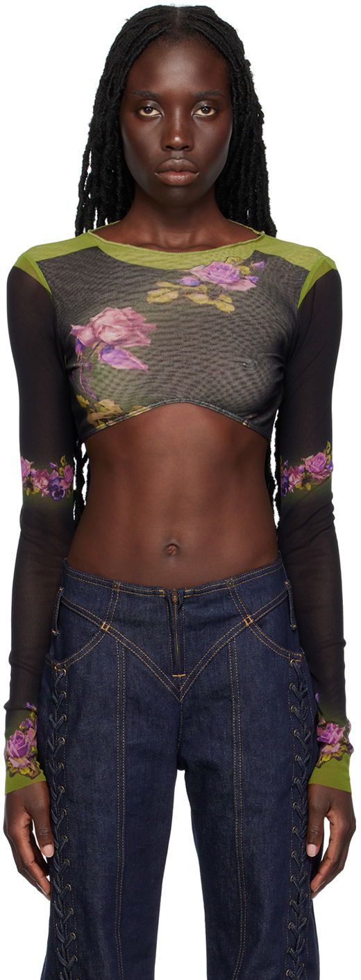 Кроп-топи Jean Paul Gaultier Gaultier 'The Fleurs Petit Grand' Crop Top Різнокольоровий | 23/12-F-TO080-T525-4000